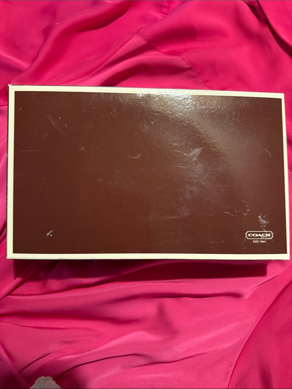 Vintage Coach Brown Gift Box